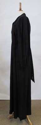 Lot 53 - Ossie Clark for Radley: a black dress with V...