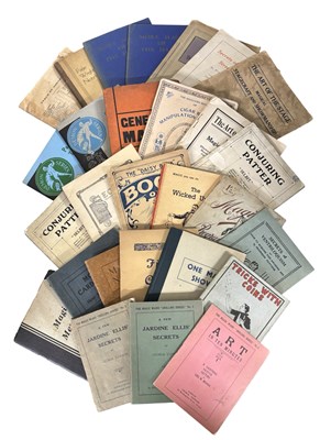 Lot 265 - MAGIC. A Collection of 30 Magic Pamphlets 8vo,...