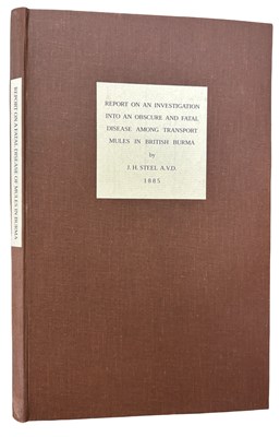 Lot 285 - BURMA - INDIA. 1881-82. Report of veterinary...