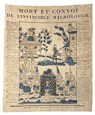 Lot 323 - FUNERAL BROADSIDE. The death and burial of the...