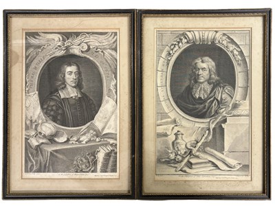 Lot 331 - COPPER ENGRAVED MEDICAL PORTRAITS. 1742. Two...