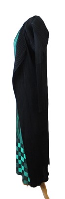 Lot 62 - Pleats Please: a green op-art plisse shift...