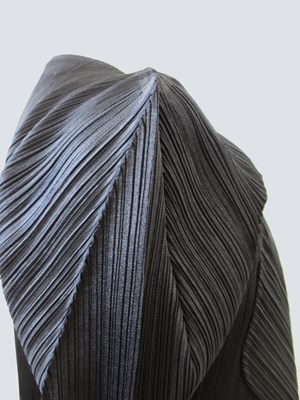 Lot 62 - Pleats Please: a green op-art plisse shift...