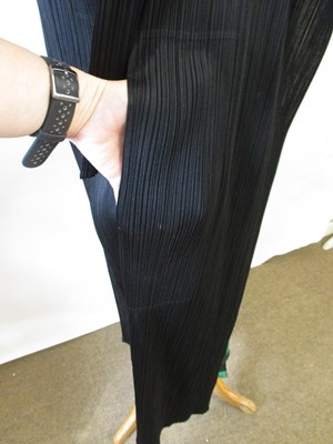 Lot 62 - Pleats Please: a green op-art plisse shift...