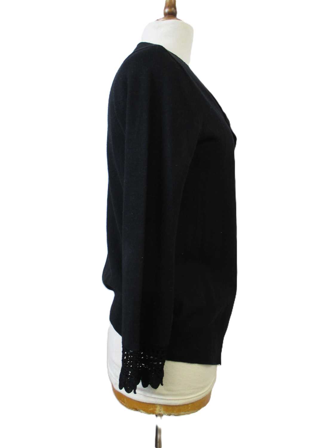 Lot 69 - Christian Lacroix: a black silk casmere mix...