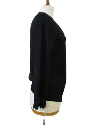 Lot 69 - Christian Lacroix: a black silk casmere mix...