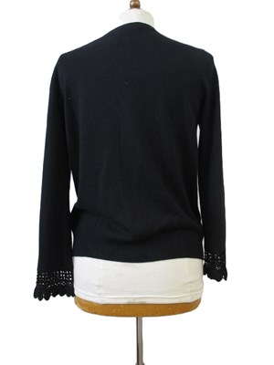 Lot 69 - Christian Lacroix: a black silk casmere mix...