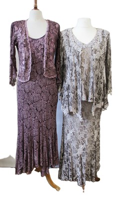Lot 118 - Anne Balon: a viscose lace overlay shift dress...