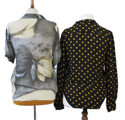 Lot 76 - Paul Costelloe: a black and yellow polka dot...