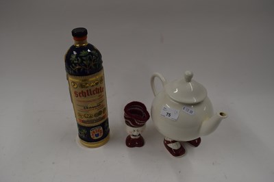 Lot 75 - MIXED LOT COMPRISING A GERMAN POTTERY...