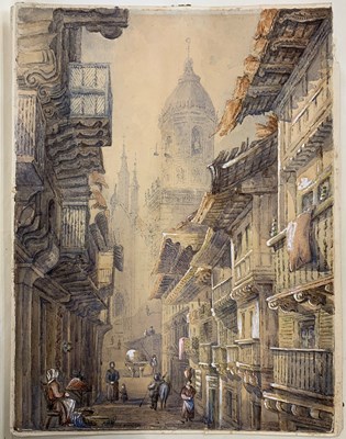 Lot 63 - In the manner of Samuel Prout (1783-1852),...