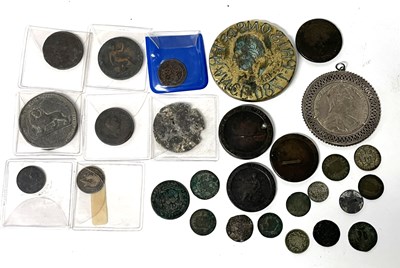 Lot 299 - A bag containing a collection of coins...