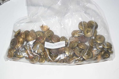 Lot 344 - An extensive collection of military brass...