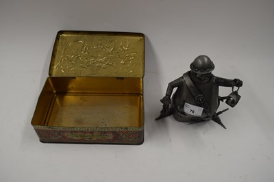 Lot 76 - MIXED LOT COMPRISING A CONTEMPORARY METAL...