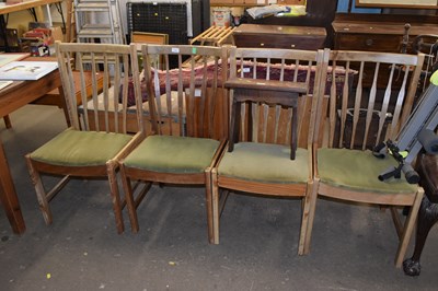 Lot 747 - A set of four mid 20th Century retro lath back...