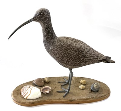 Lot 422 - A 20th Century composition model of a Curlew...