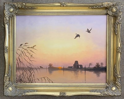 Lot 118 - Neil Smalley (British, 20th century), 'Sunset,...