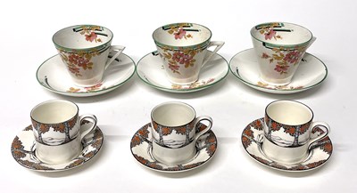 Lot 273 - Group of china wares including three Orange...