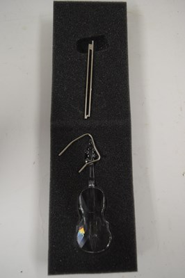 Lot 87 - SWAROVSKI CRYSTAL MODEL CELLO