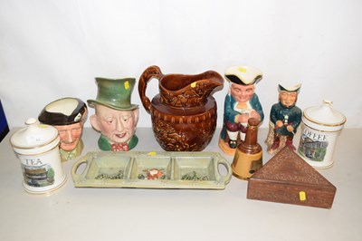 Lot 11 - Mixed Lot: Varous Toby jugs, a large pottery...