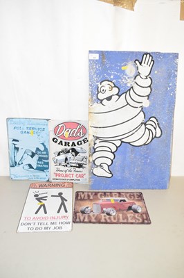 Lot 19 - Part of a sheet metal Michelin Tyres sign...