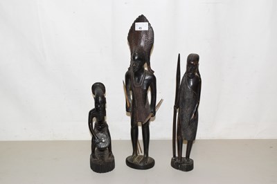 Lot 45 - A group of three African figures