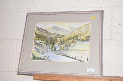 Lot 28 - Norman Lang - Stang End, watercolour, framed...