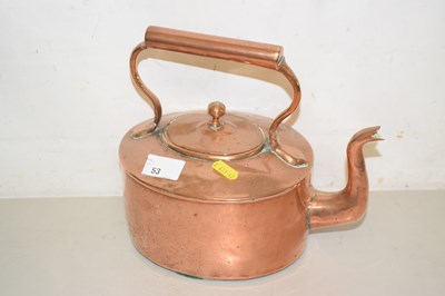 Lot 53 - A copper kettle