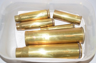 Lot 68 - Box of various brass shell cases