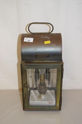 Lot 84 - A vintage brass lantern by Ouvrard & Villars