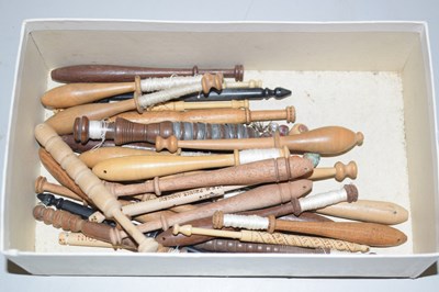 Lot 97 - A collection of various lace makers bobbins