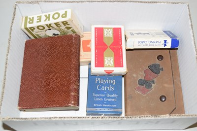 Lot 98 - A box of various playing cards