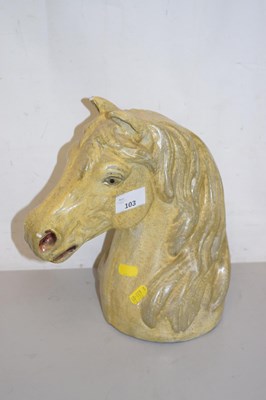 Lot 103 - A plaster work model of a horses head