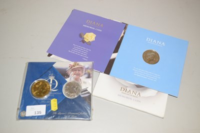 Lot 135 - A Diana Pricess of Wales Memorial Coin, the...