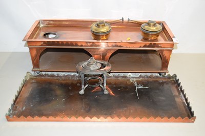 Lot 167 - A copper food warmer