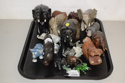 Lot 188 - A collection of various model elephants and...