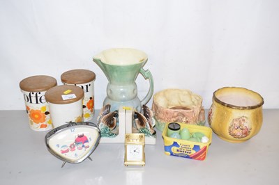 Lot 196 - Mixed Lot:  Vintage kitchen storage jars, a...