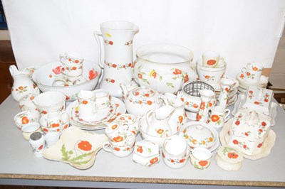 Lot 211 - A large collection of various poppy patterned...