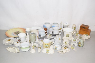 Lot 214 - Collection of various crested china wares...