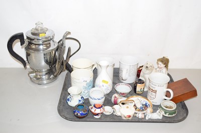 Lot 215 - Mixed Lot: Various assorted decorative mugs to...