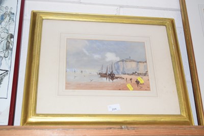 Lot 224 - A 19th Century school study of ships moored...