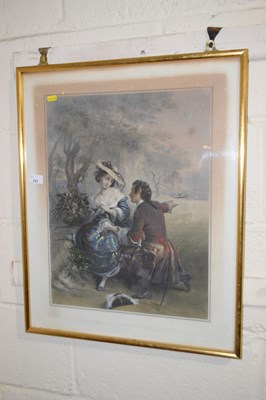 Lot 231 - A French coloured print Marquis D'Autrefois,...