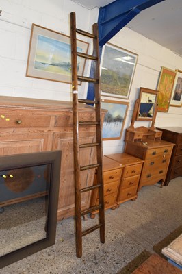 Lot 238 - A vintage wooden ladder
