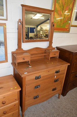 Lot 243 - A late Victorian American walnut dressing chest
