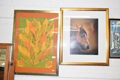 Lot 244 - A framed study of a horse after Darlow...