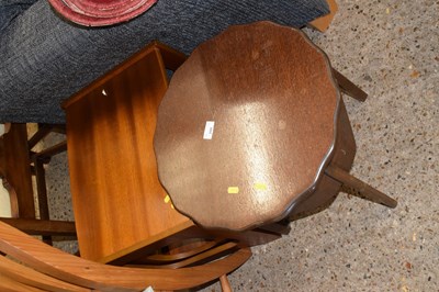 Lot 288 - A nest of two retro teak finish tables and a...