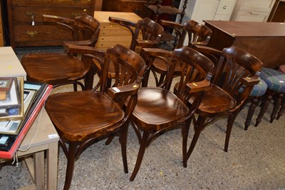 Lot 295 - Set of six bentwood chairs