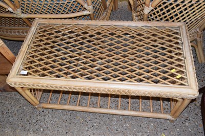 Lot 316 - A bamboo framed conservatory table