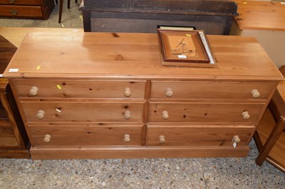 Lot 325 - A modern pine six drawer chest