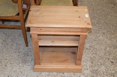 Lot 328 - A small pine open front bookcase